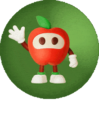 Apple Fruit Sticker by elbe-obst