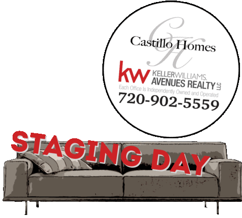 NikkiCastilloKW giphyupload couch keller williams staging day Sticker
