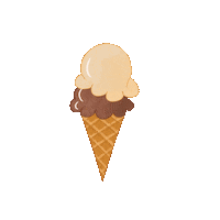 Ice Cream Eating Sticker