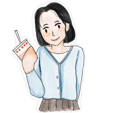 Happy Girl Sticker