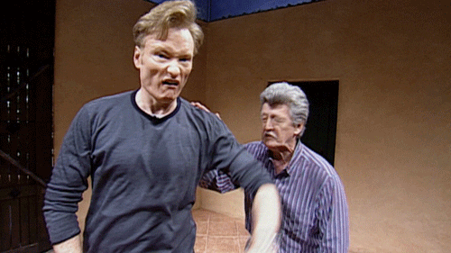 punch conan obrien GIF by Team Coco