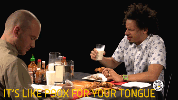 eric andre hot ones GIF by First We Feast: Hot Ones