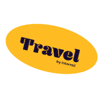 Interrail travel holiday trip train Sticker
