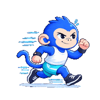 Gym Running Sticker by MonkeyFit