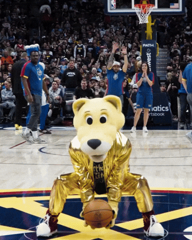 Mascot Halfcourt GIF by Denver Nuggets