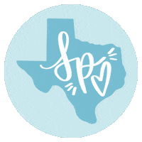 Lettering Texas Sticker