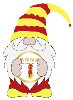 Chinese New Year Gnome Sticker