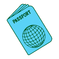 elimestas viajes avion pasaporte libreta Sticker