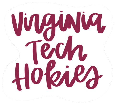 Virginia Tech Football Sticker