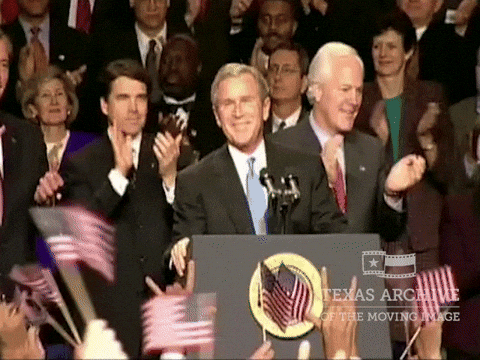 George Bush Thank You GIF by Texas Archive of the Moving Image