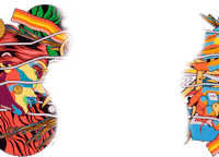Woman Neon Sticker