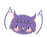 dance cat Sticker by katko