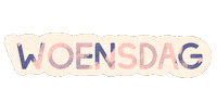 Woensdag Sticker