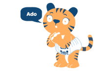 Heytiger Wow Sticker by Hey Tiger by R+F