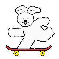 kiihwanlim dog go board pumi Sticker