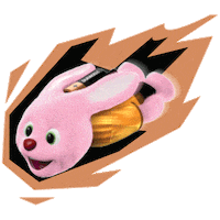 Fire Ball Sticker by Duracell Bunny