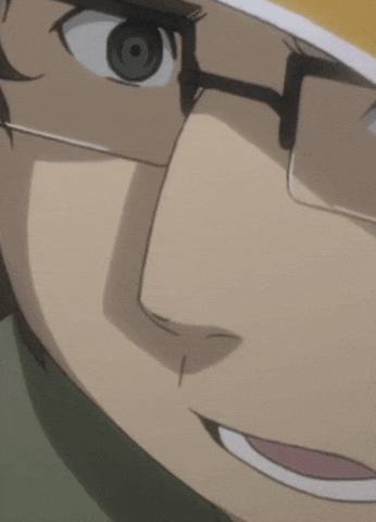 Shocked Steins Gate GIF