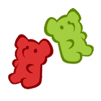 RaquelFSaez candy bears gummy caramelo Sticker
