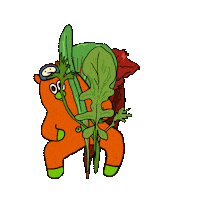 Leaf Vegetable Sticker by Gunmaunofficial