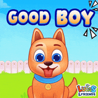 Good Boy Dog GIF by Lucas and Friends by RV AppStudios