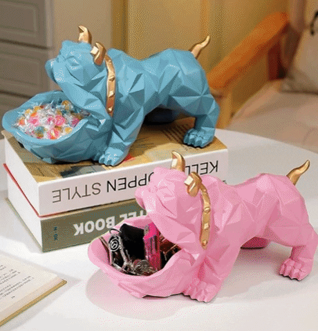 iLoveMyPet giphygifmaker dog statue dog statues GIF