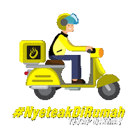 Work From Home Delivery Sticker by Waroeng Steak and Shake