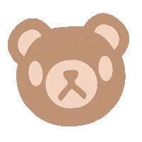 Cute Bear Sticker by My Violet