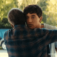 Awkward Hug GIF by NETFLIX