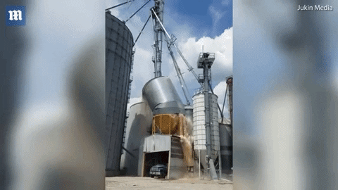 keinescheisse giphygifmaker explosion dust explosion grain explosion GIF