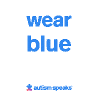 Light It Up Blue Autism Awareness Sticker by Autism Speaks