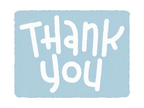 Typography Thanks Sticker