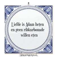 Adam Spreuk Sticker by Tegelspreuken.nl