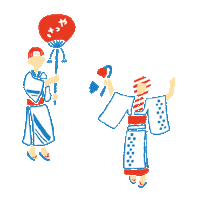 hattendo_official happy かわいい おしゃれ 夏 Sticker