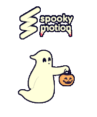 feedmemotion animation halloween scary spooky Sticker