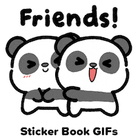 Friends Forever Hug Sticker by Sticker Book iOS GIFs