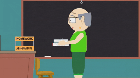 happy teacher GIF by South Park 
