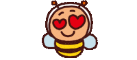 kanairyo love heart bee 愛 Sticker