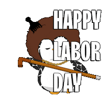 Labor Day Usa Sticker by Pudgy Penguins