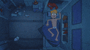 sleeping in final space GIF