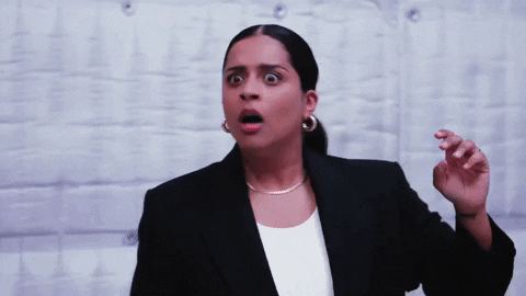 A Little Late With Lilly Singh Shock GIF by Lilly Singh