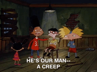 hey arnold nick splat GIF