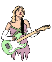 Courtney Love Fashion Sticker by Du Blonde