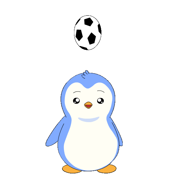 Football Bouncing Sticker by Pudgy Penguins