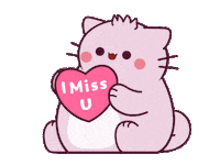 Love You Cat Sticker by Pembe