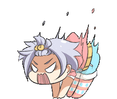 Shocked Cat Sticker by Jin