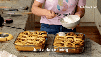Baking Cinnamon Rolls GIF by TalkShopLive