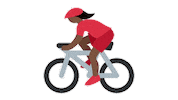 Woman Bike Sticker by EmojiVid