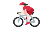 Woman Bike Sticker by EmojiVid