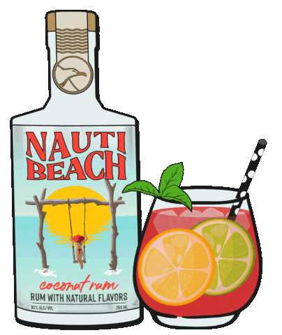 Beach Coconut Sticker by Drink Nauti
