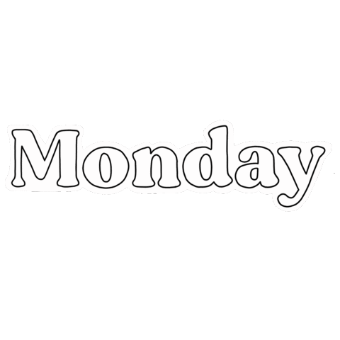 Orange Monday Sticker